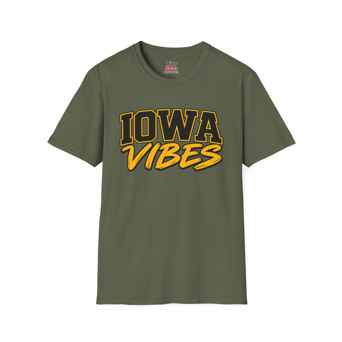 Iowa Vibes Unisex Softstyle T Shirt State Name Graphic Tee