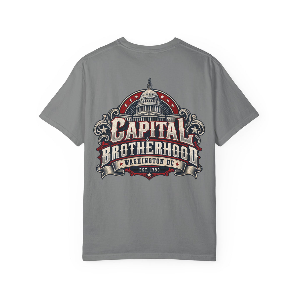 Washington DC Capital Brotherhood Unisex Comfort Color 1717 Streetwear Graphic Tee