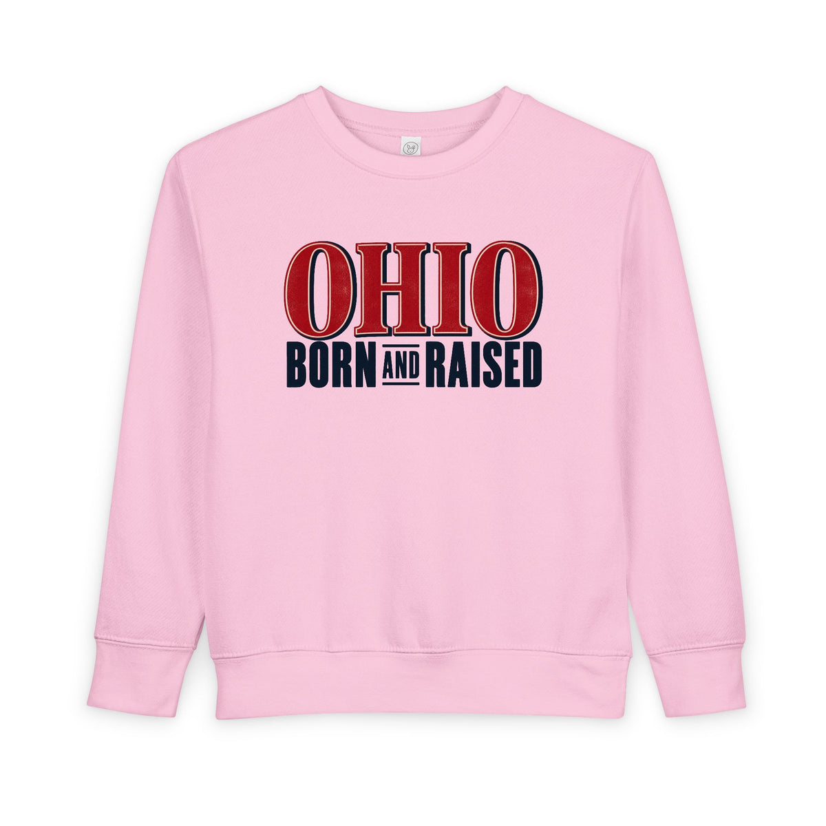 Ohio Born and Raised Premium Heritage Unisex Toddler Sweatshirt