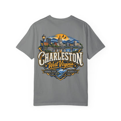 Charleston West Virginia Unisex Comfort Color 1717 Streetwear Graphic Tee