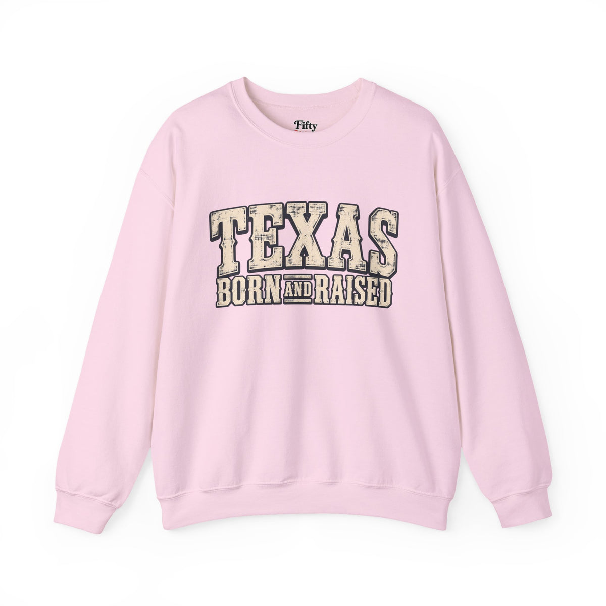 Texas Born and Raised Old-School Ranch Heritage Unisex  Sweatshirt Graphic
