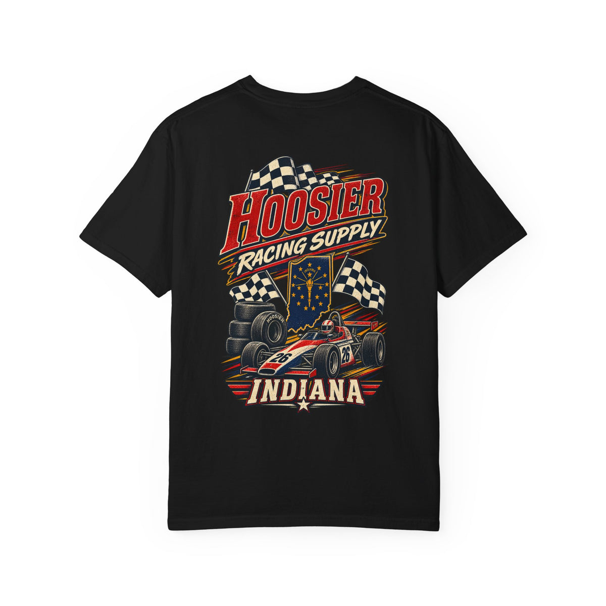 Indiana Hoosier Racing Supply Unisex Comfort Color 1717 Streetwear Graphic Tee