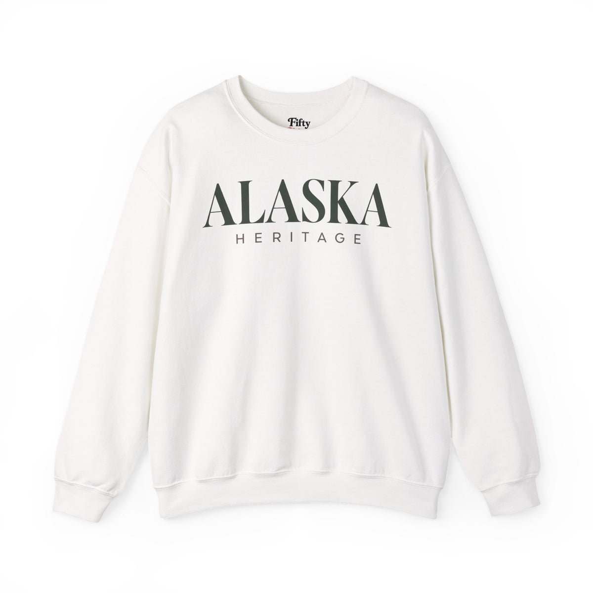 Alaska Heritage Unisex Crewneck Sweatshirt State Name Graphic
