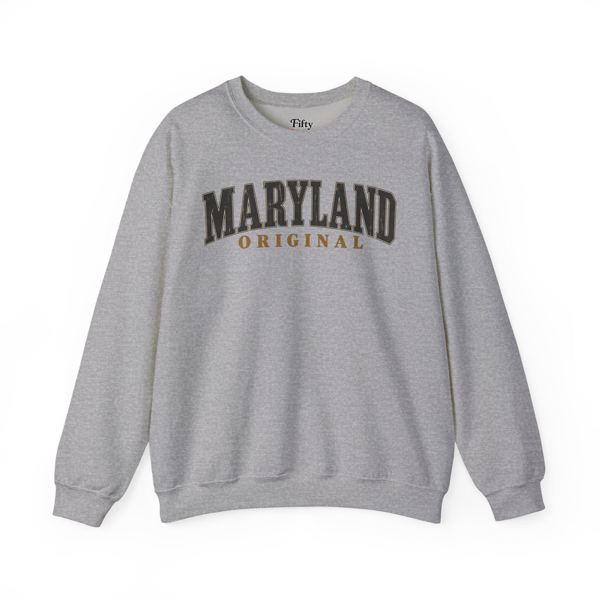 Maryland Original Unisex Crewneck Sweatshirt State Name Graphic