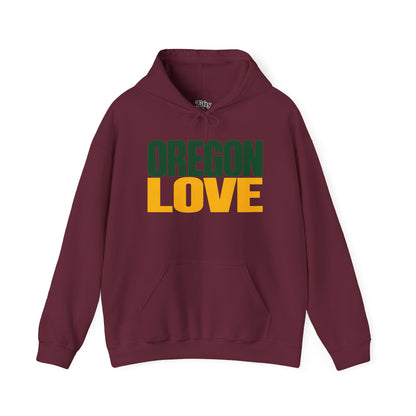 Oregon Love Unisex Hoodie State Name Graphic