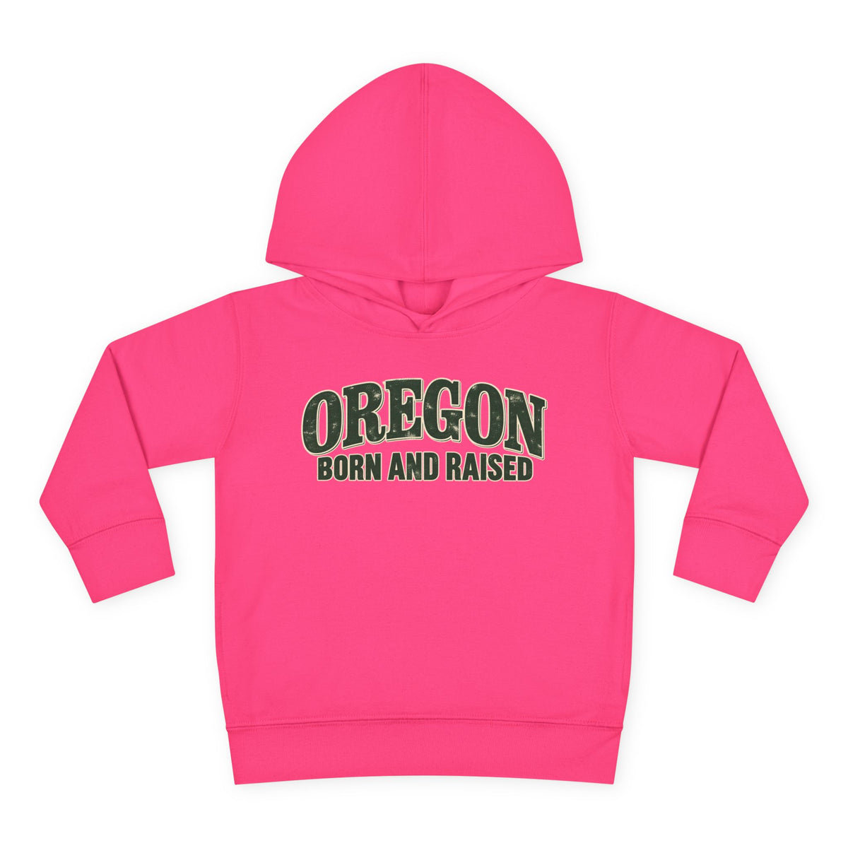Oregon Born and Raised Classic Souvenir Unisex Toddler Pullover Fleece Hoodie
