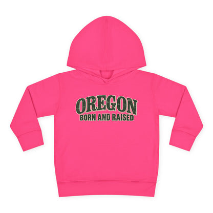 Oregon Born and Raised Classic Souvenir Unisex Toddler Pullover Fleece Hoodie
