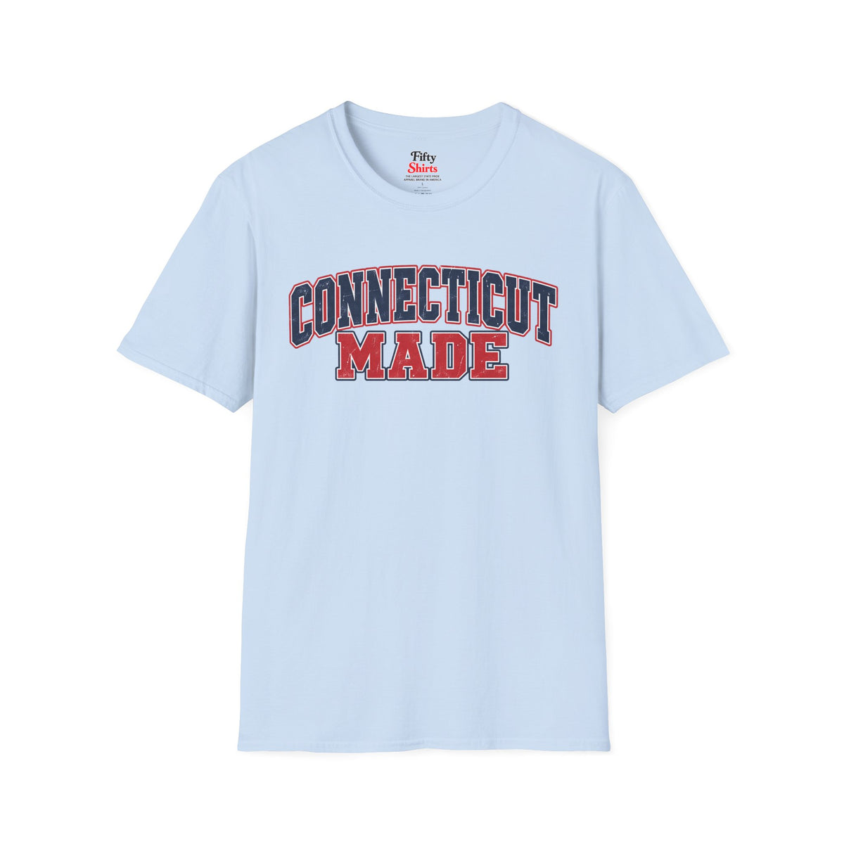 Connecticut Made Unisex Softstyle T Shirt State Name Graphic Tee