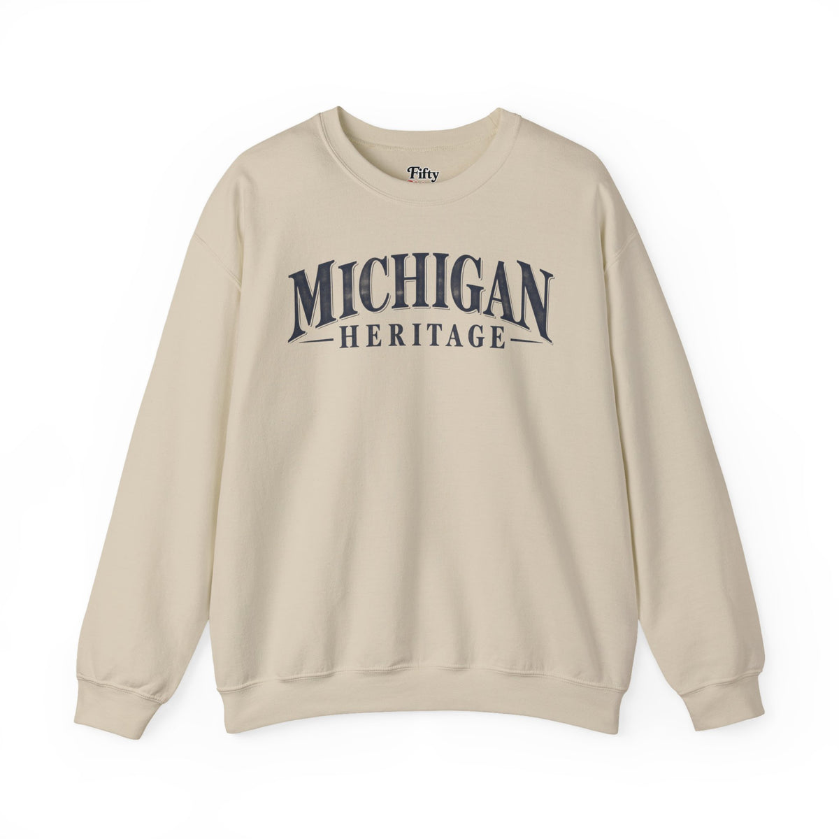 Michigan Heritage Unisex Crewneck Sweatshirt State Name Graphic