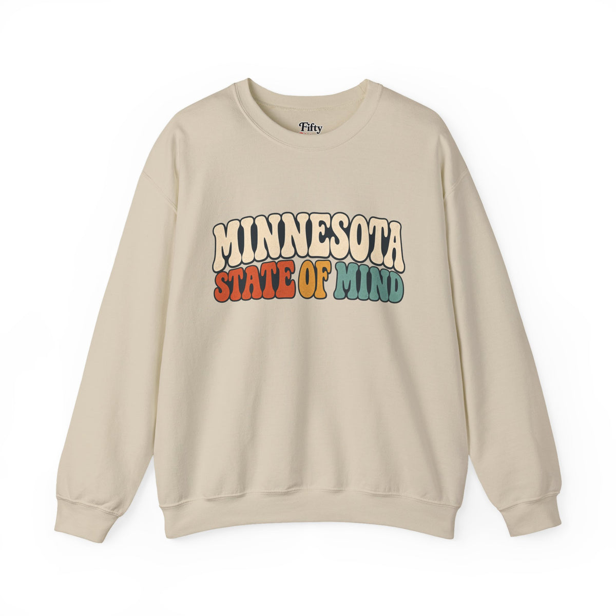 Minnesota State of Mind Unisex Crewneck Sweatshirt State Name Graphic