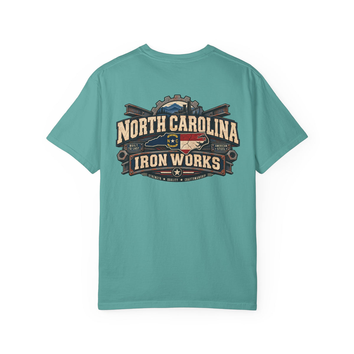 North Carolina Iron Works Unisex Comfort Color 1717 Streetwear Graphic Tee