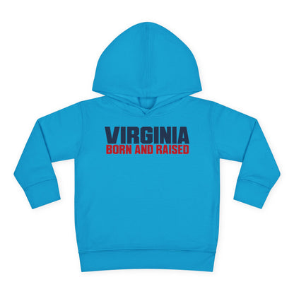 Virginia Born and Raised Minimal Modern Unisex Toddler Pullover Fleece Hoodie