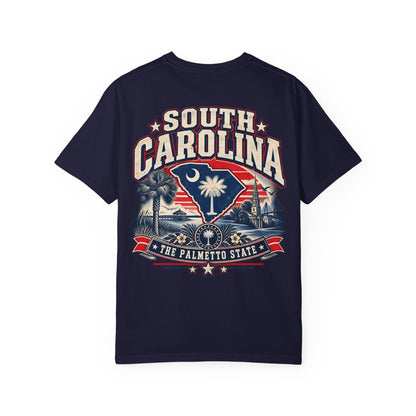 South Carolina The Palmetto State Unisex Comfort Color 1717 Streetwear Graphic Tee