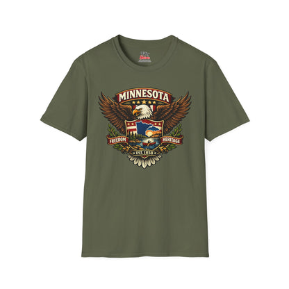 Minnesota Americana Eagle Unisex Softstyle T Shirt State Pride Graphic Tee Collections FS03