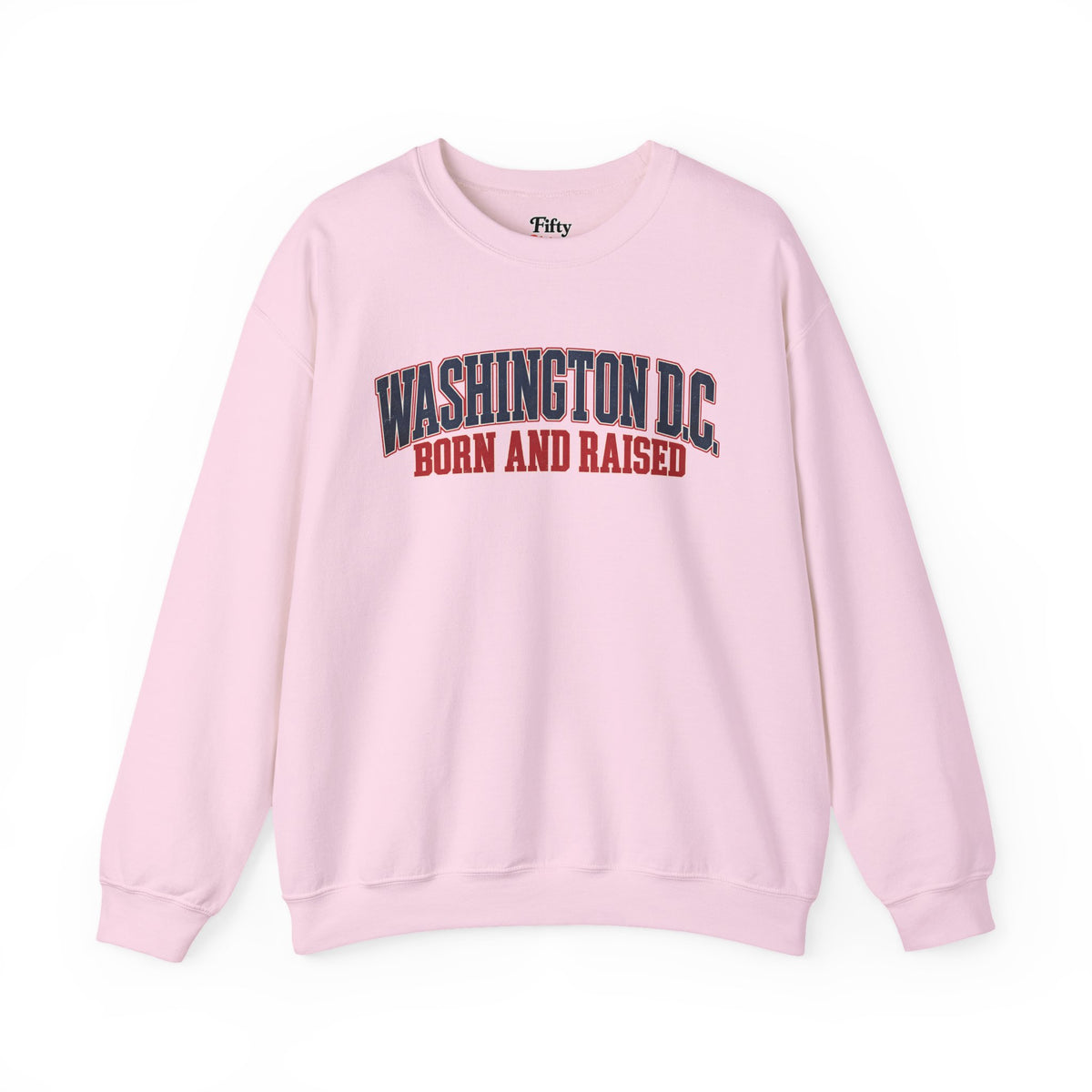 Washington DC Born and Raised Vintage Americana Unisex Sweatshirt Graphic