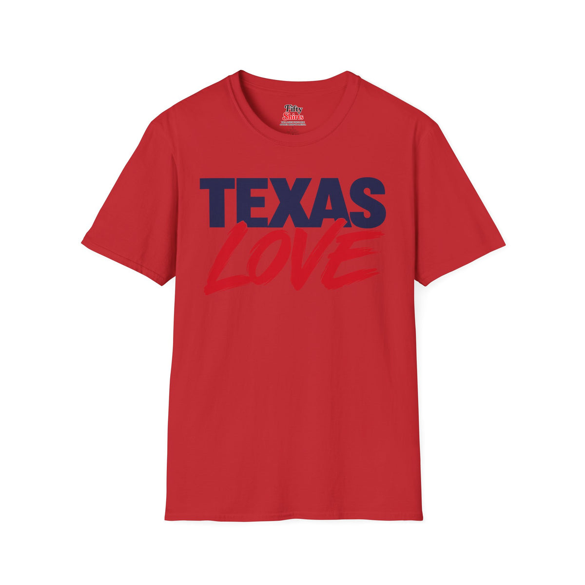 Texas Love Unisex Softstyle T Shirt State Name Graphic Tee