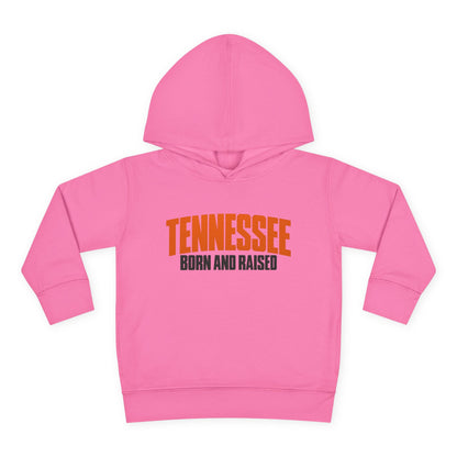 Tennessee Born and Raised Modern Southern Streetwear Unisex Toddler Pullover Fleece Hoodie