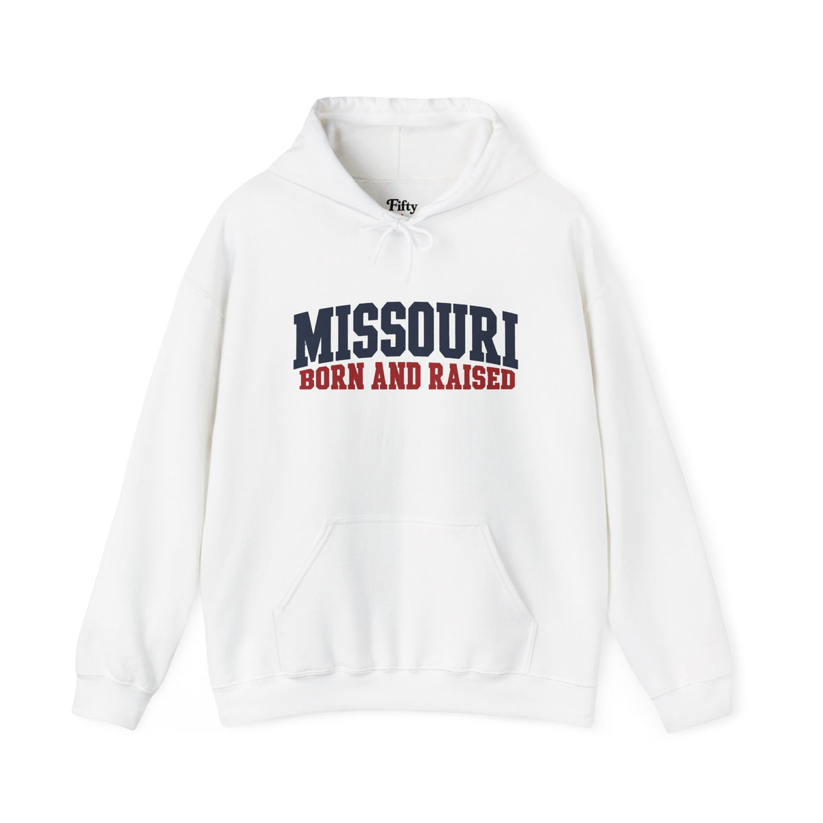 Missouri Born and Raised Minimal Vintage Unisex Hoodie Graphic