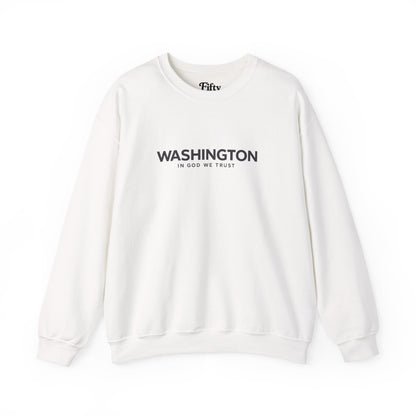 Washington All State In God We Trust Unisex Crewneck Sweatshirt