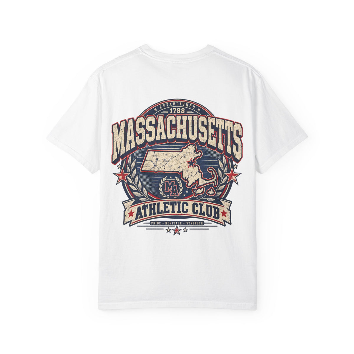 Massachusetts Athletic Club Unisex Comfort Color 1717 Streetwear Graphic Tee