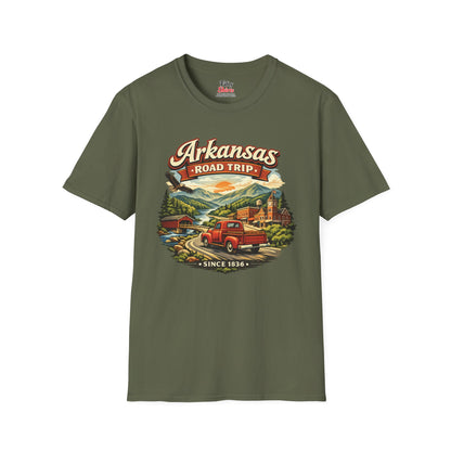 Arkansas Roadtrip Unisex Softstyle T Shirt State Pride Graphic Tee Collections FS03