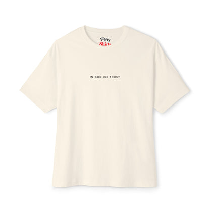 Utah All State In God We Trust Unisex Casual Oversized Boxy Tee
