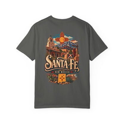 Santa Fe New Mexico Unisex Comfort Color 1717 Streetwear Graphic Tee