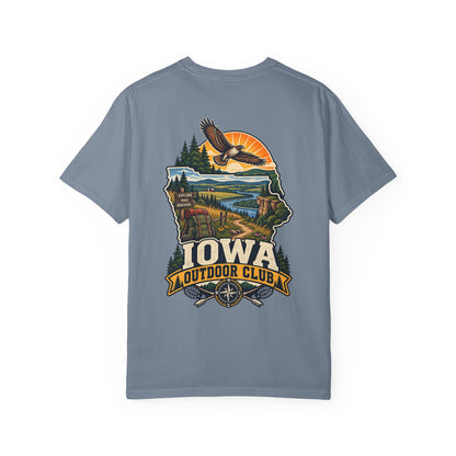 Iowa Outdoor Club Unisex Comfort Color 1717 Streetwear Graphic Tee