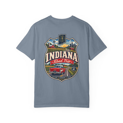 Indiana Road Trip Unisex Comfort Color 1717 Streetwear Graphic Tee