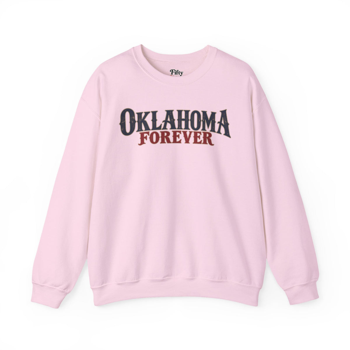 Oklahoma Forever Unisex Crewneck Sweatshirt State Name Graphic
