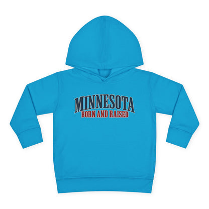 Minnesota Born and Raised Luxury Heritage Unisex Toddler Pullover Fleece Hoodie