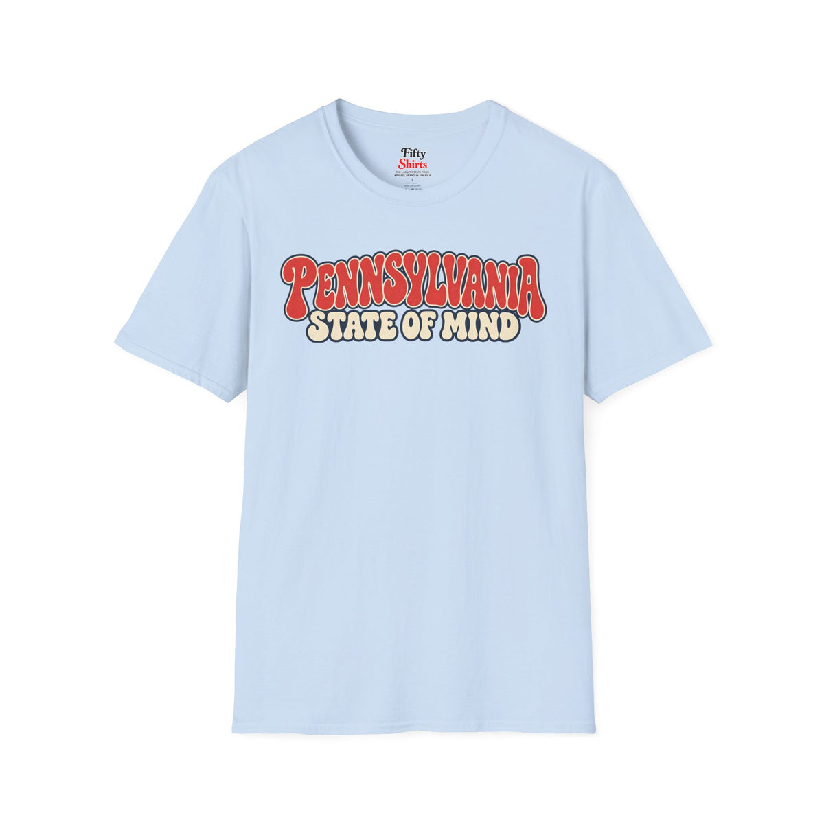 Pennsylvania State of Mind Unisex Softstyle T Shirt State Name Graphic Tee