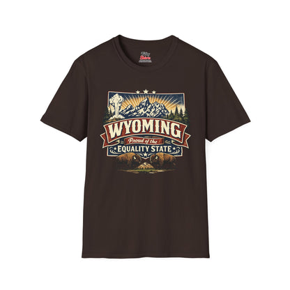 Wyoming State Pride Unisex Softstyle T Shirt State Pride Graphic Tee Collections FS03