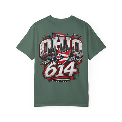 Ohio 614 Unisex Comfort Color 1717 Streetwear Graphic Tee