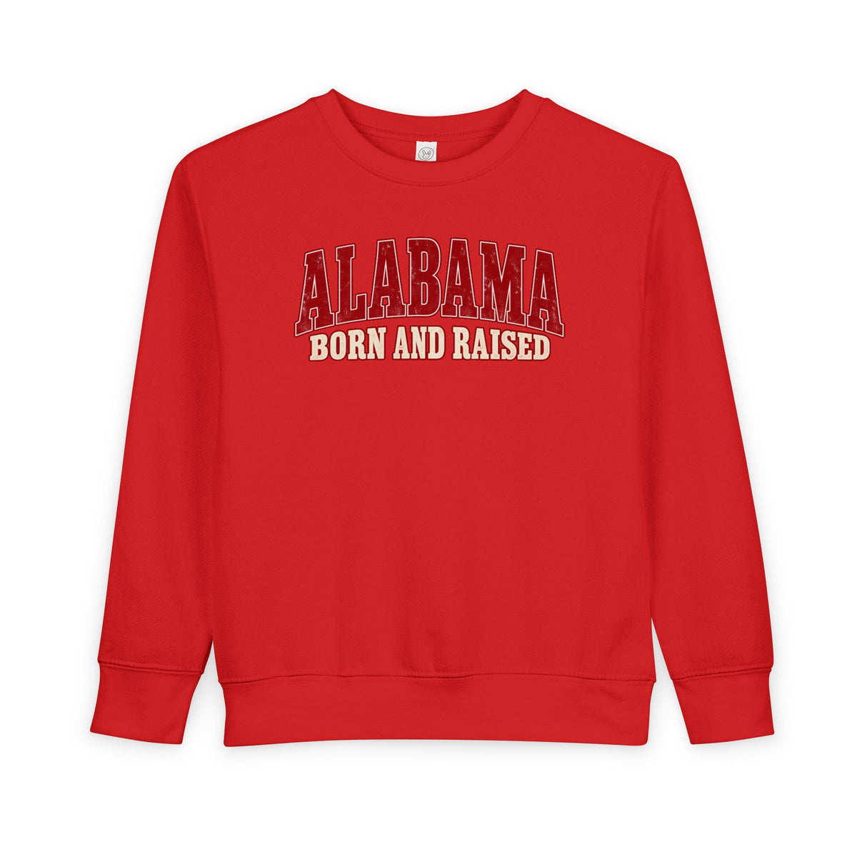 Alabama Born and Raised Classic Southern Heritage Unisex Toddler Sweatshirt