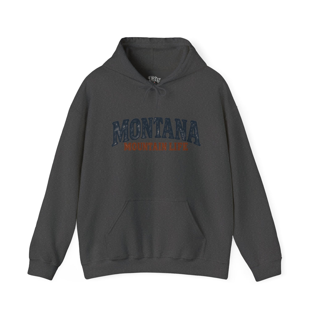 Montana Mountain Life Unisex Hoodie State Name Graphic