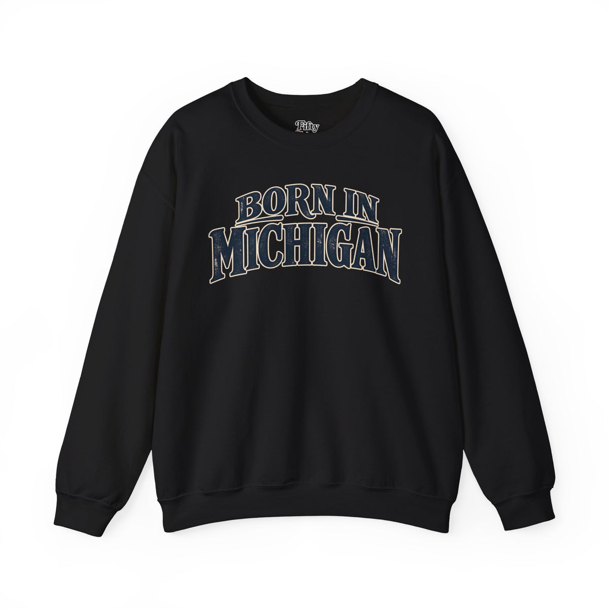 Born in Michigan Unisex Crewneck Sweatshirt State Name Graphic