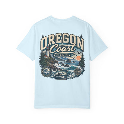 Oregon Coast Club Unisex Comfort Color 1717 Streetwear Graphic Tee
