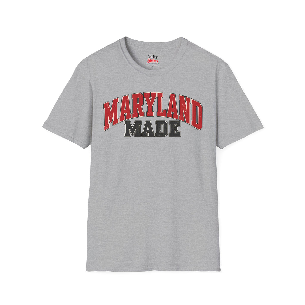 Maryland Made Unisex Softstyle T Shirt State Name Graphic Tee