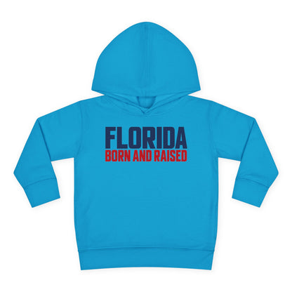 Florida Born and Raised Minimal Luxury Unisex Toddler Pullover Fleece Hoodie