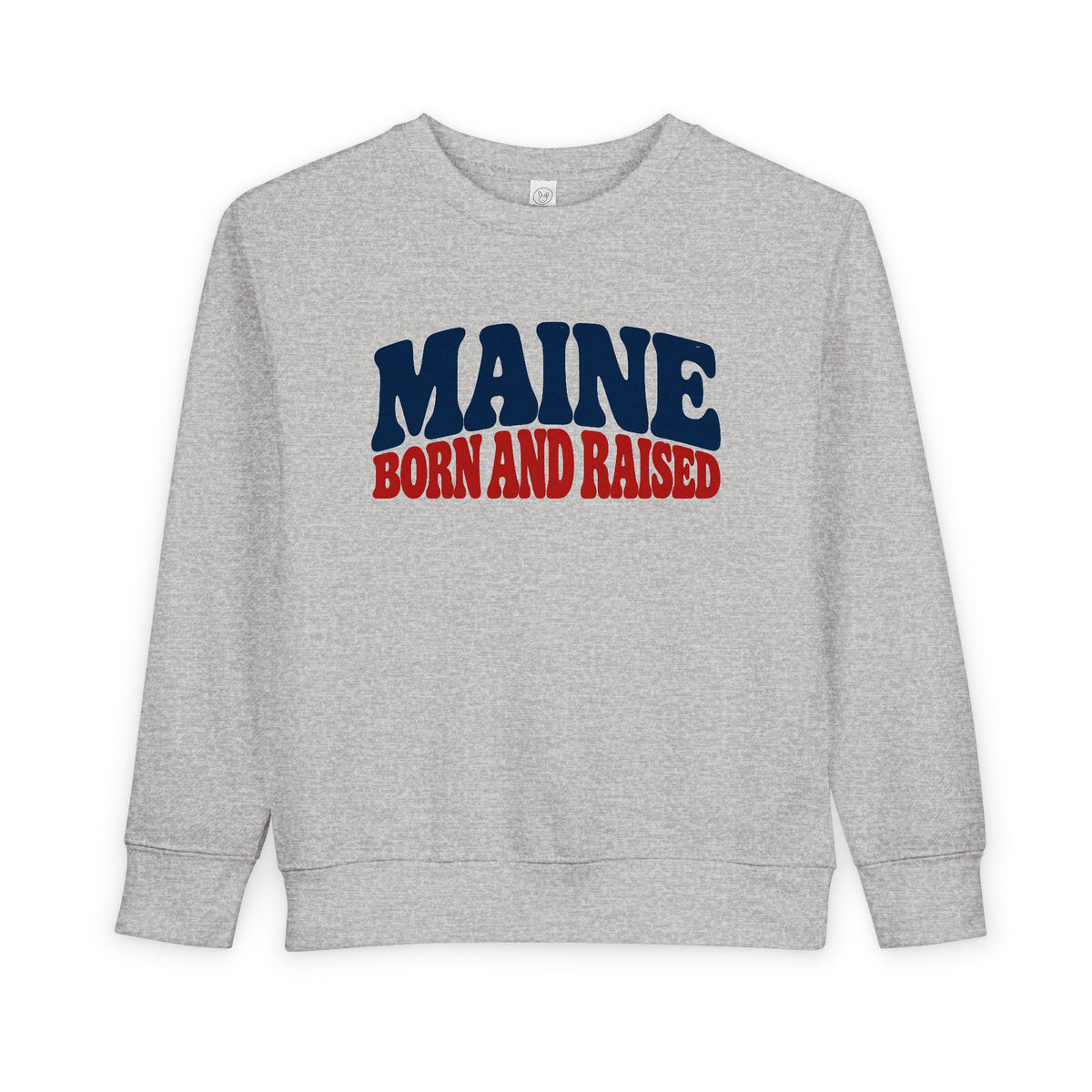 Maine Born and Raised Retro Americana Unisex Toddler Sweatshirt