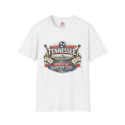 Tennessee State Pride Unisex Softstyle T Shirt State Pride Graphic Tee Collections FS03