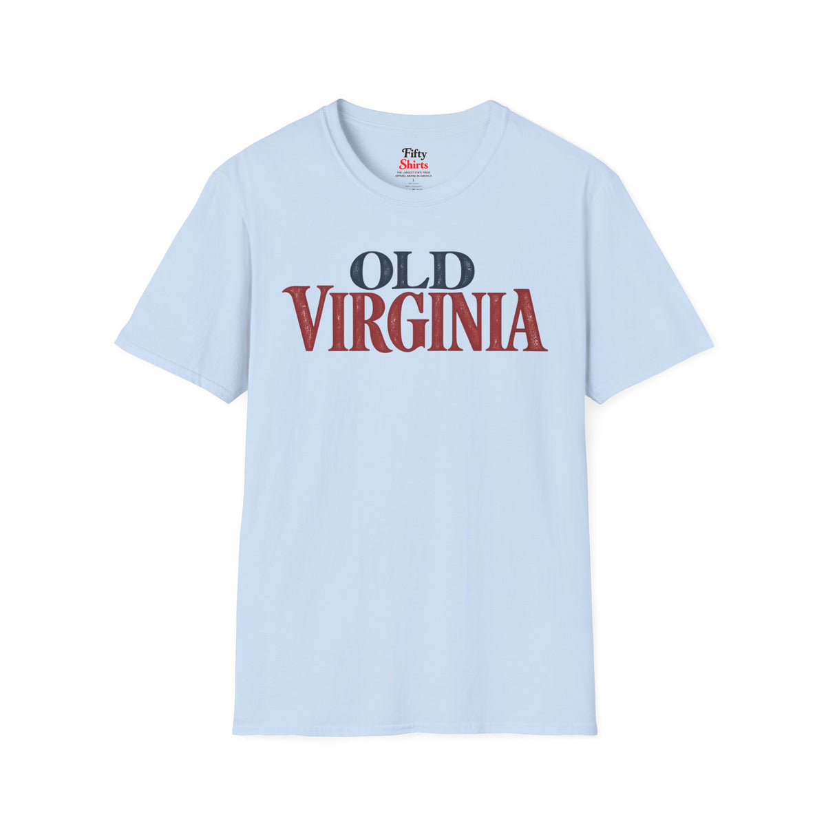 Old Virginia Unisex Softstyle T Shirt State Name Graphic Tee