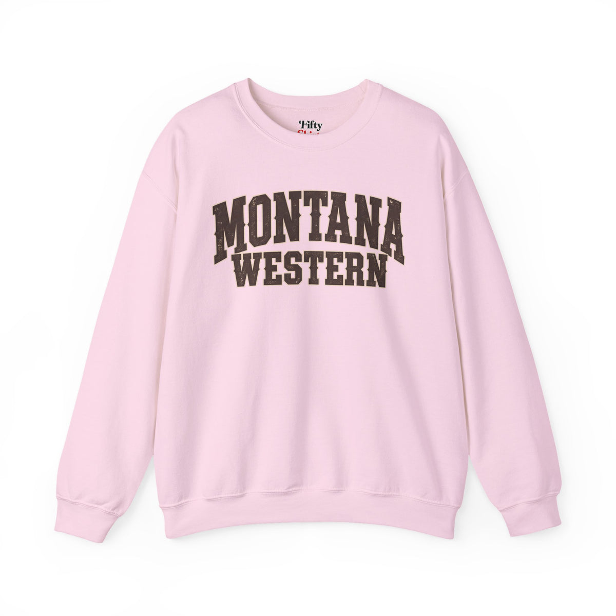 Montana Western Unisex Crewneck Sweatshirt State Name Graphic