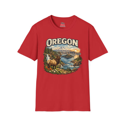 Oregon Wildlife Unisex Softstyle T Shirt State Pride Graphic Tee Collections FS03