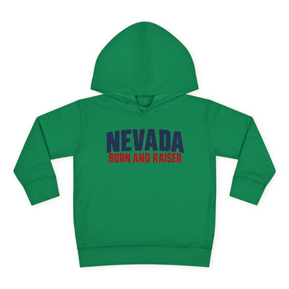 Nevada Born and Raised Minimal Heritage Unisex Toddler Pullover Fleece Hoodie