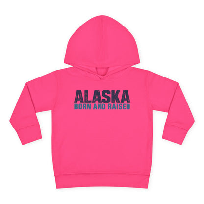 Alaska Born and Raised Modern Streetwear Unisex Toddler Pullover Fleece Hoodie