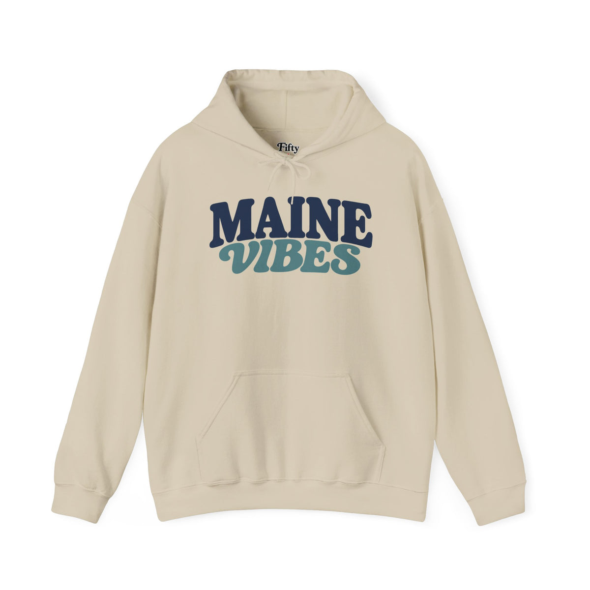 Maine Vibes Unisex Hoodie State Name Graphic