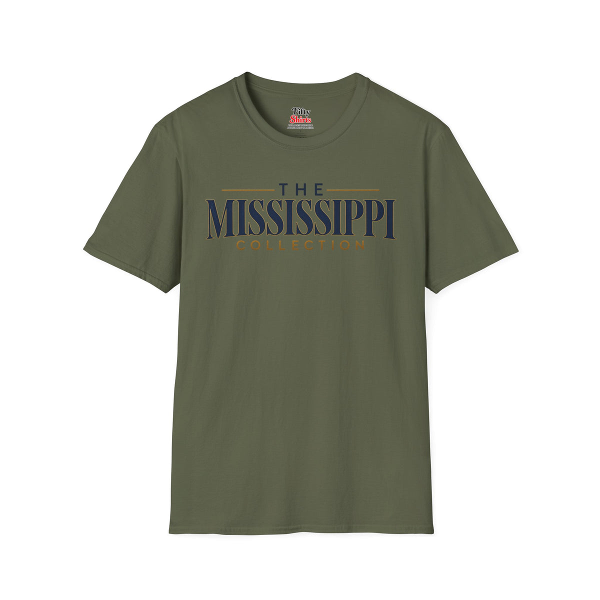 The Mississippi Collection Unisex Softstyle T Shirt State Name Graphic Tee