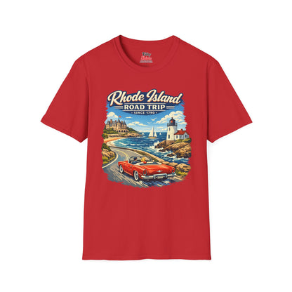 Rhode Island Road Trip Unisex Softstyle T Shirt State Pride Graphic Tee Collections FS03